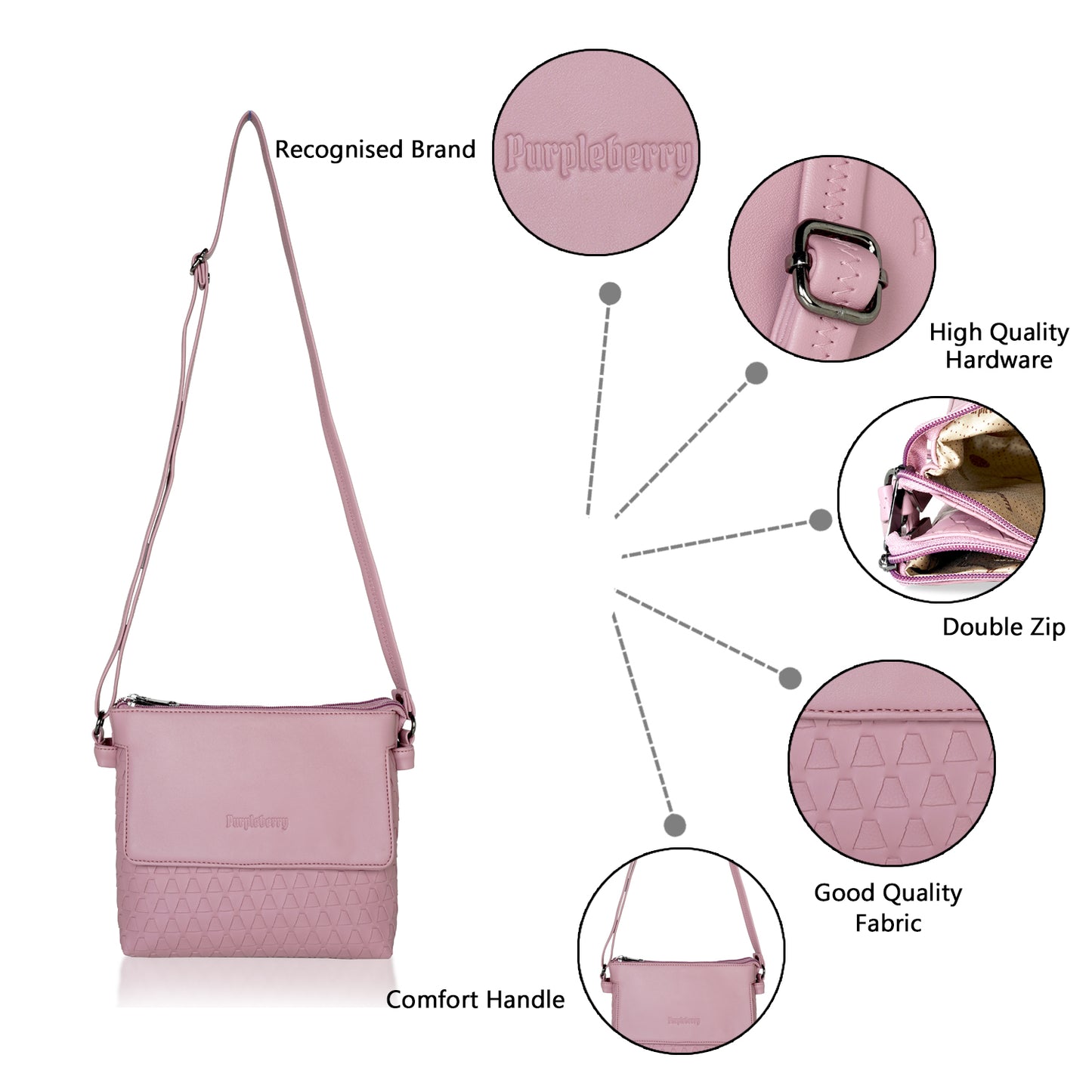 Oliver Sling Bag Turkish Rose