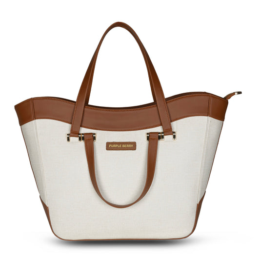Azure Signature Tote | Tan