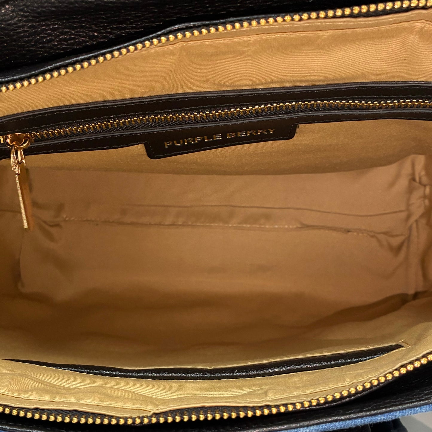 Lotus Premium Denim handbag - Black
