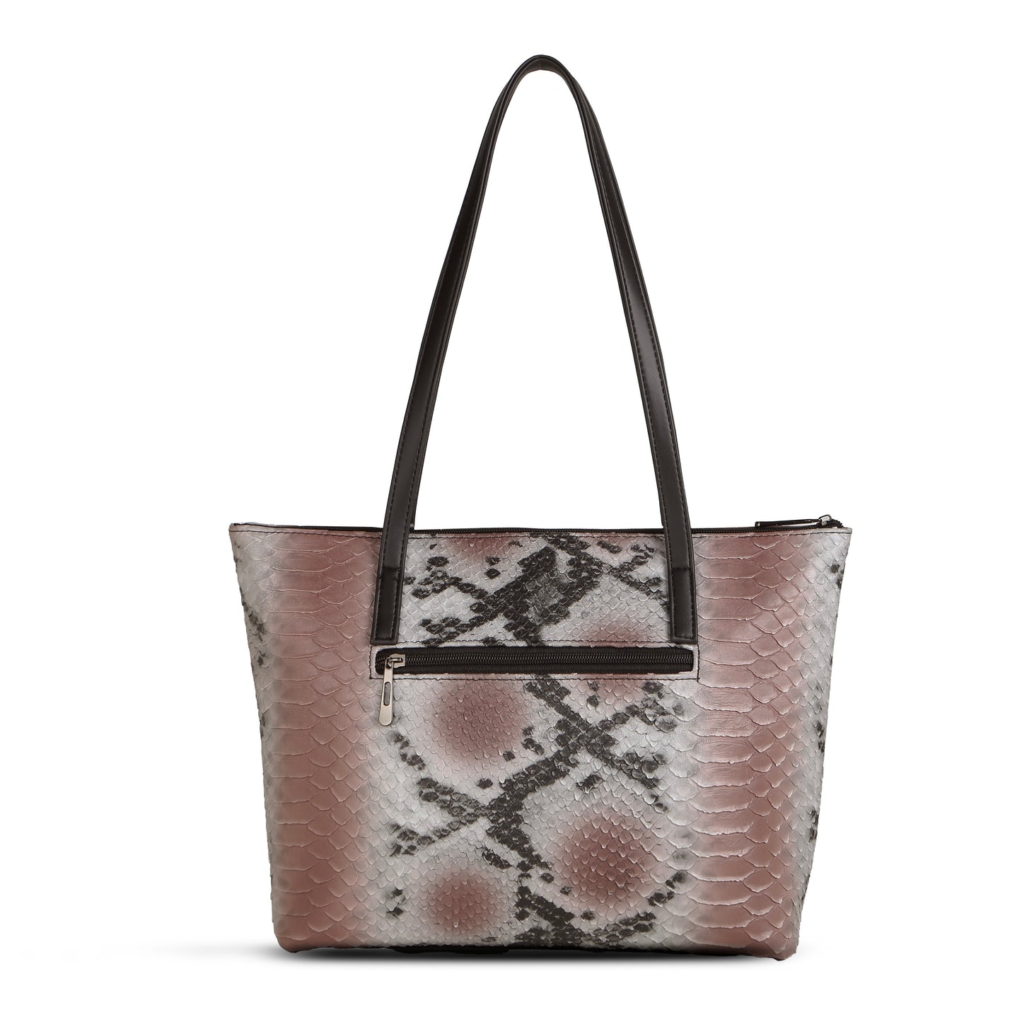 Raffia Snake Printed Brown Sugar Luxury Handbag