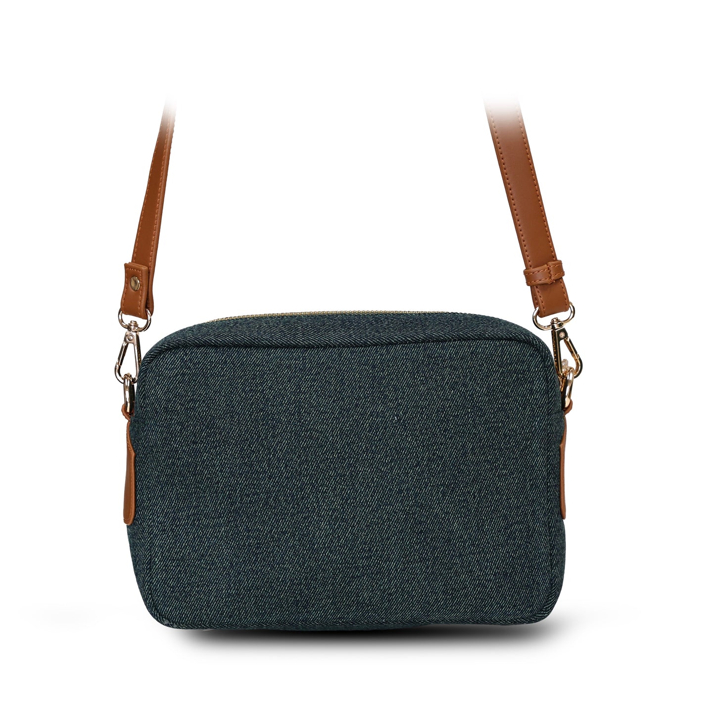 Elara Denim Luxe Sling Bag.