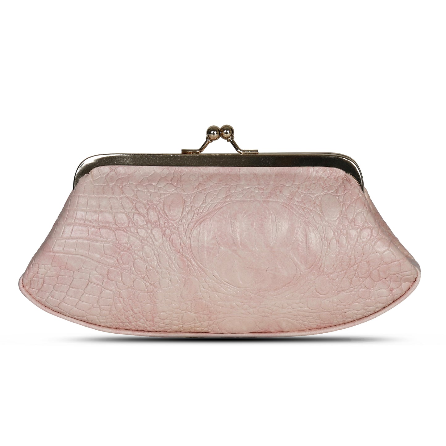 Maya Vintage Kiss Lock clutch - pink