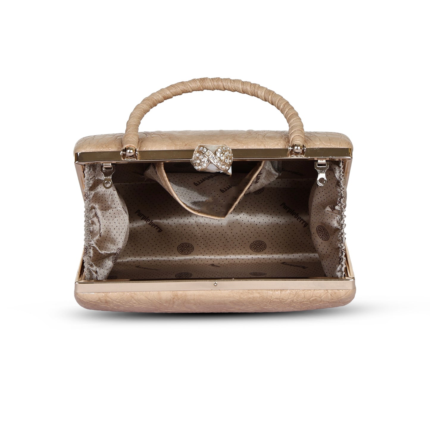 Yasmin Party Clutch - Mocha Mousse