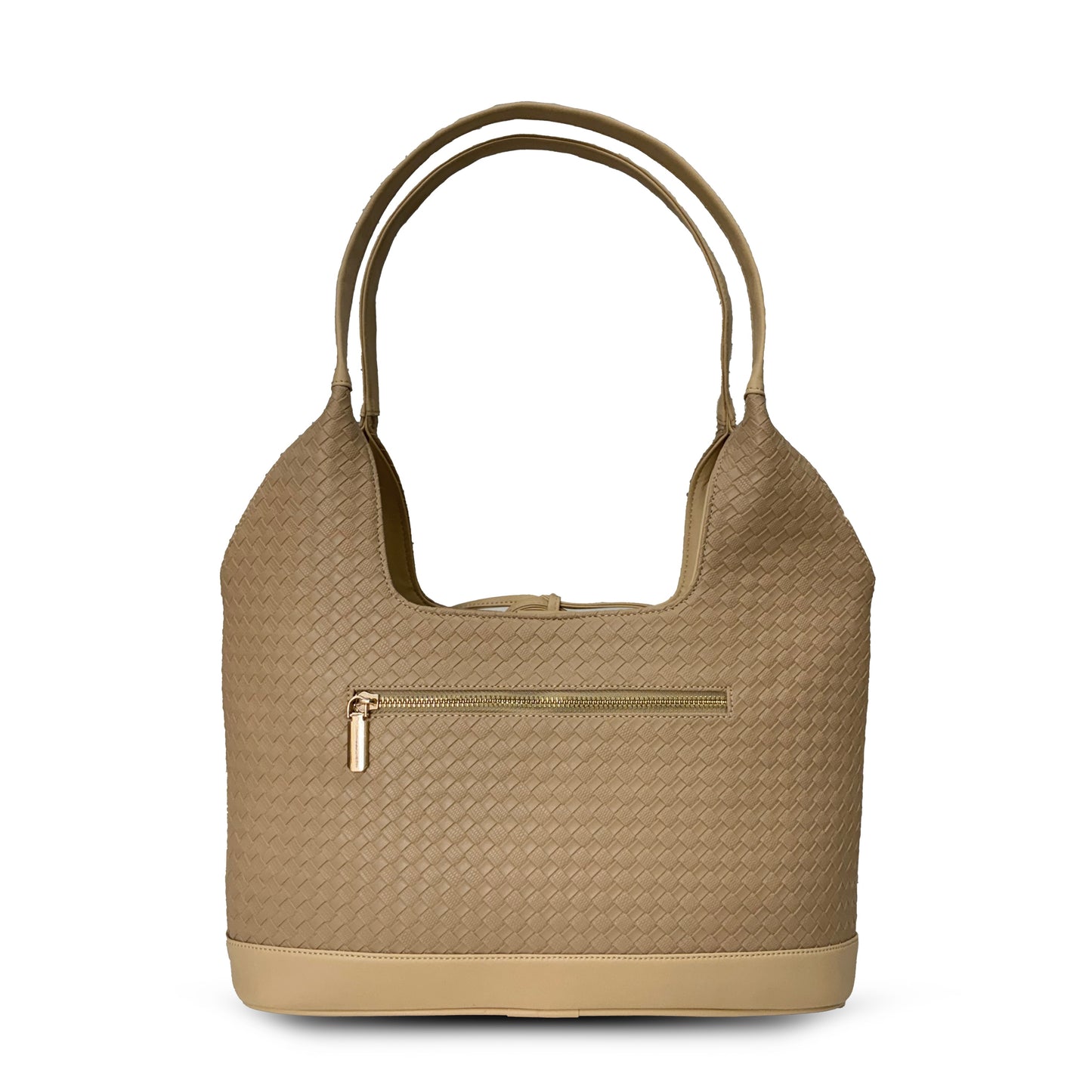 Queen textured handbag - Mocha Mousse