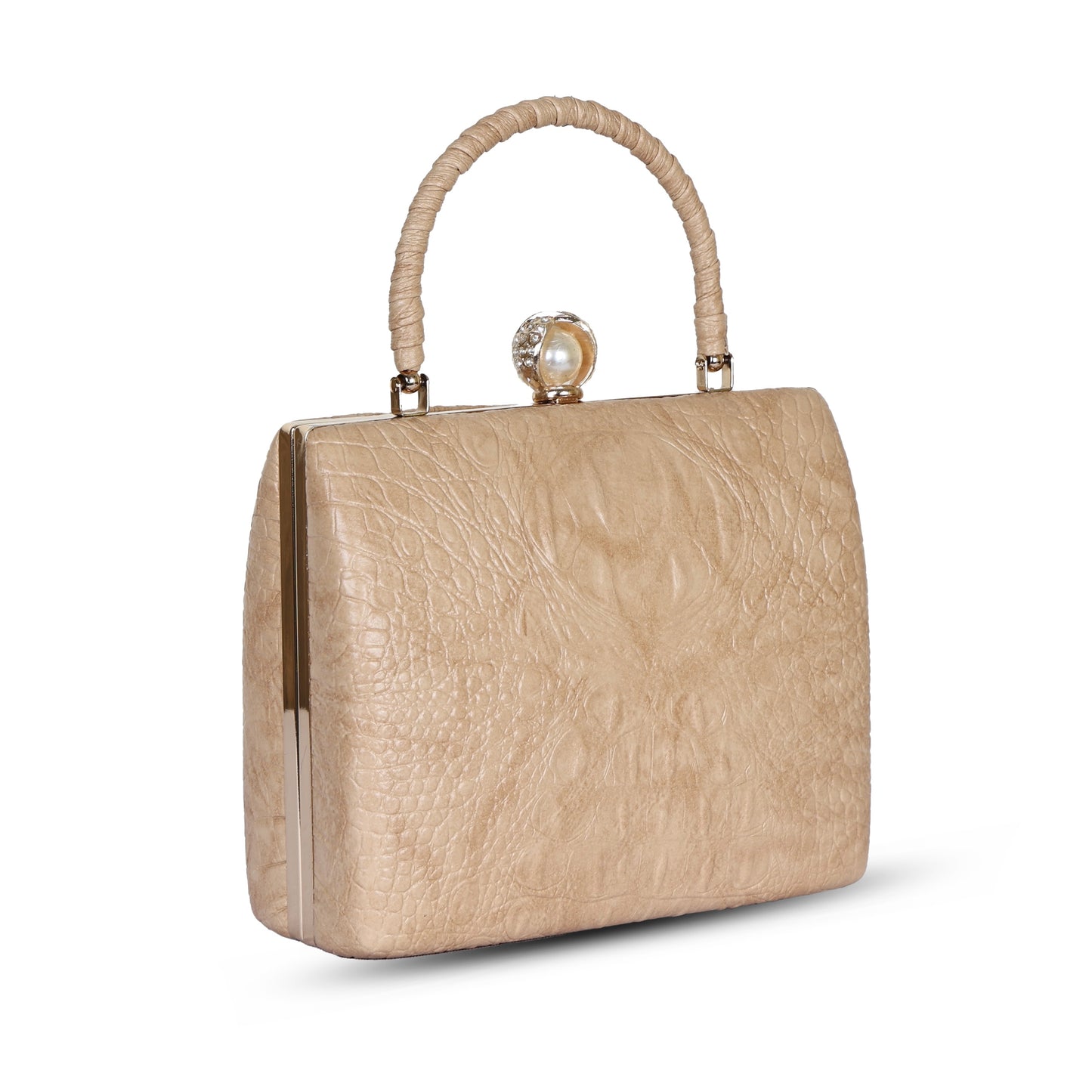 Yasmin Party Clutch - Mocha Mousse