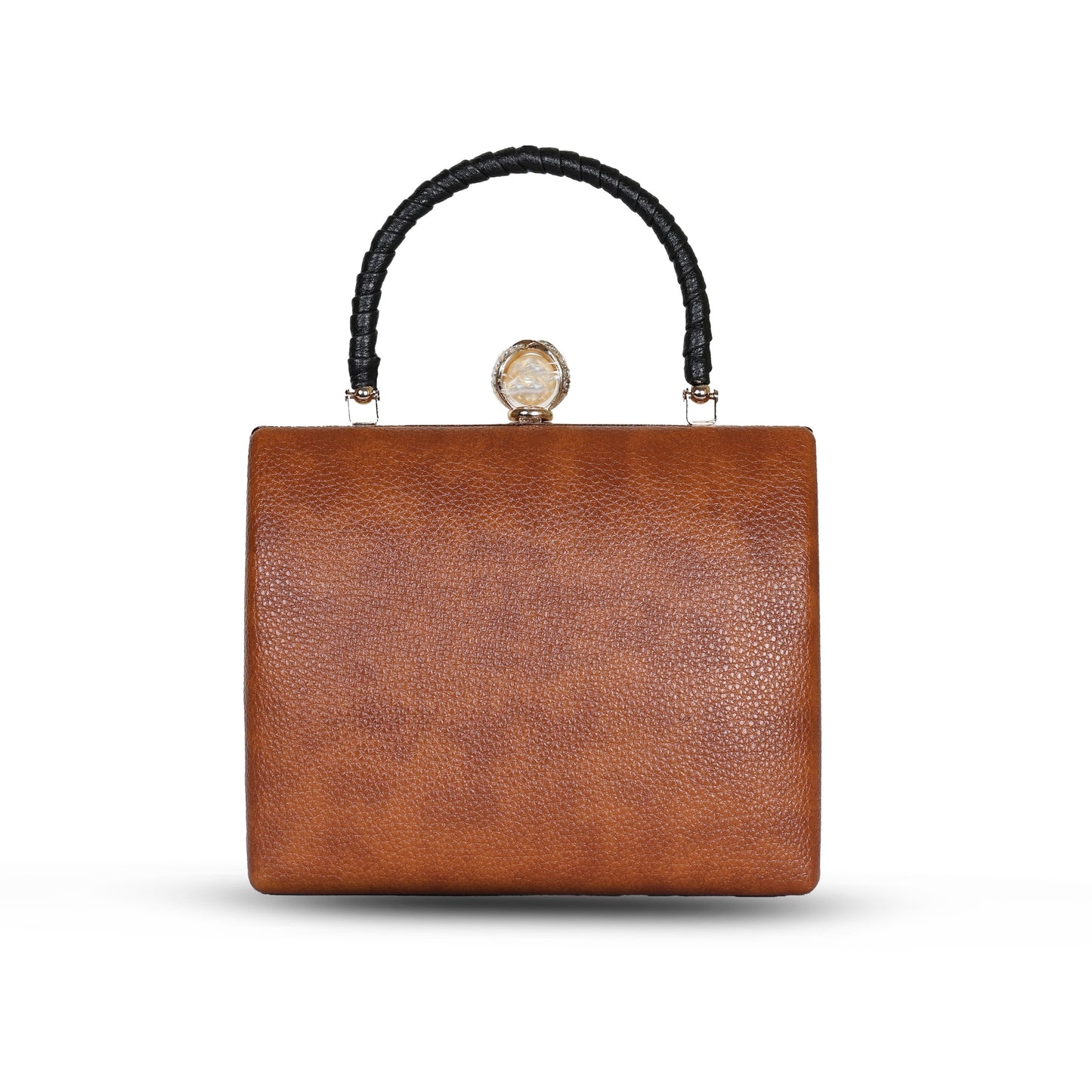 Zahra Braided Clutch - Tan