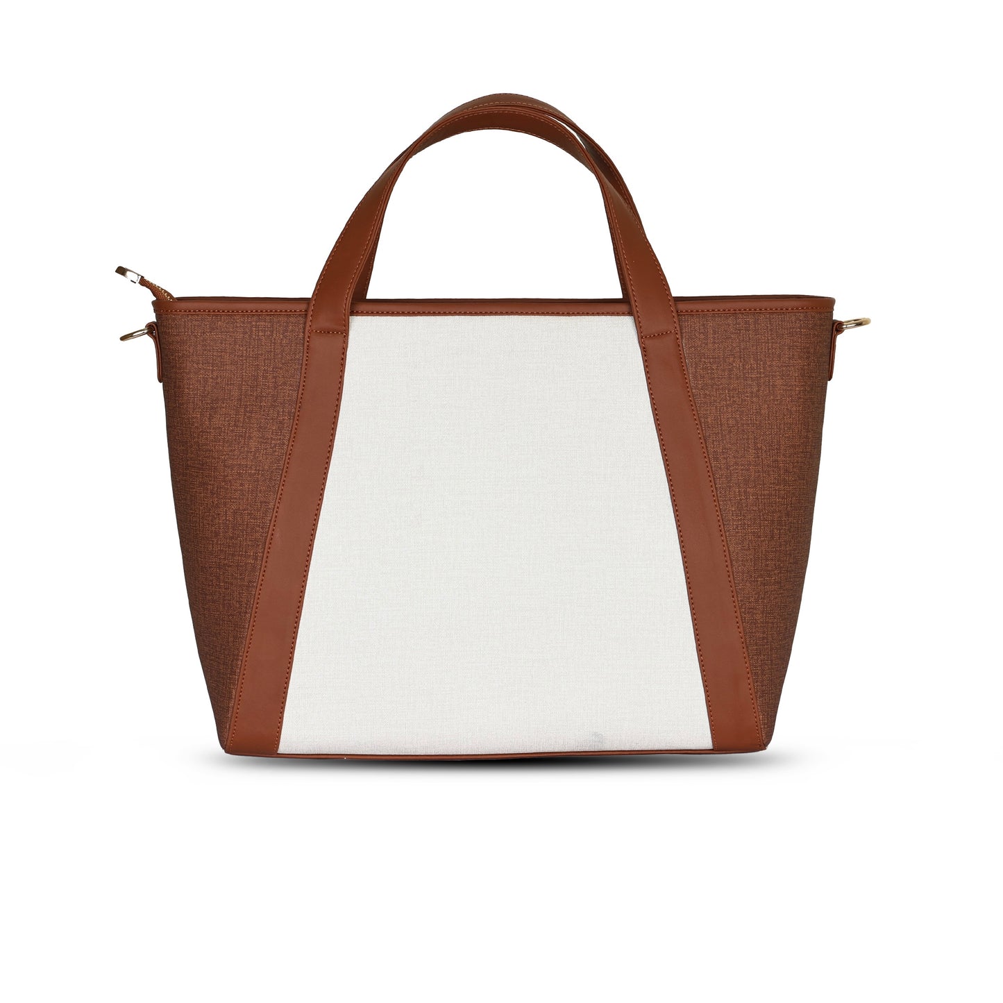 Lexie Tote Bag - Tan & Beige