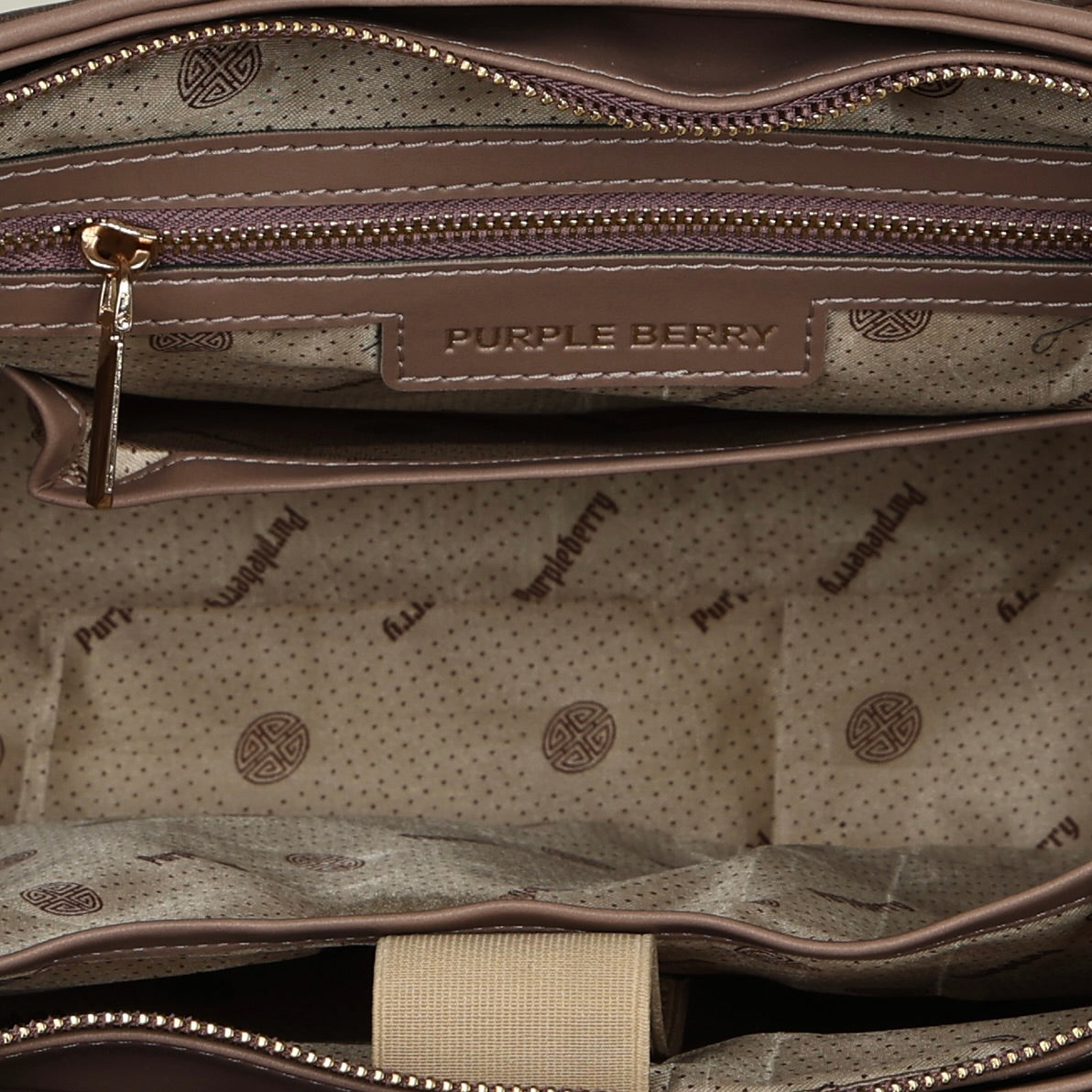 Lexie Tote Bag - Tan & Beige
