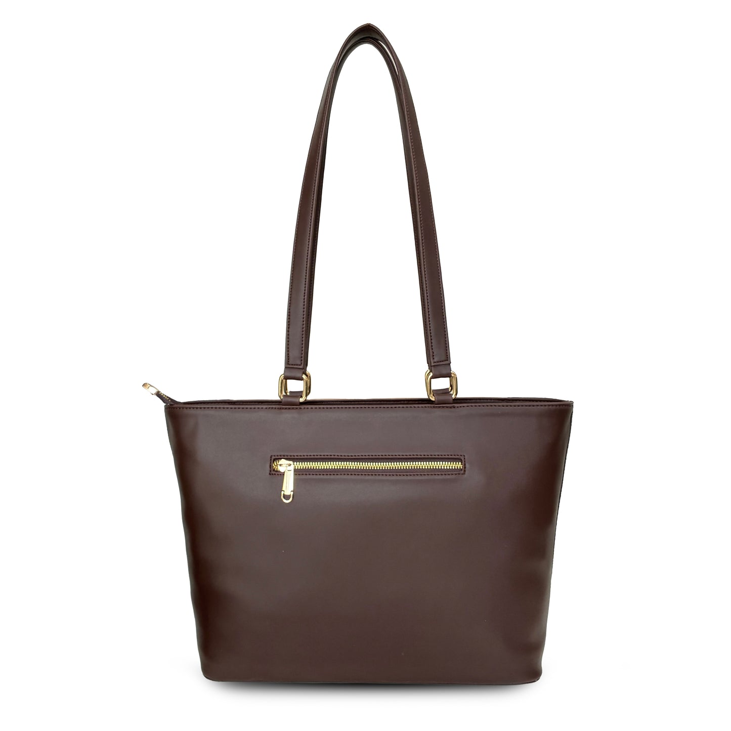 Tahira premium textured handbag - Chocolate