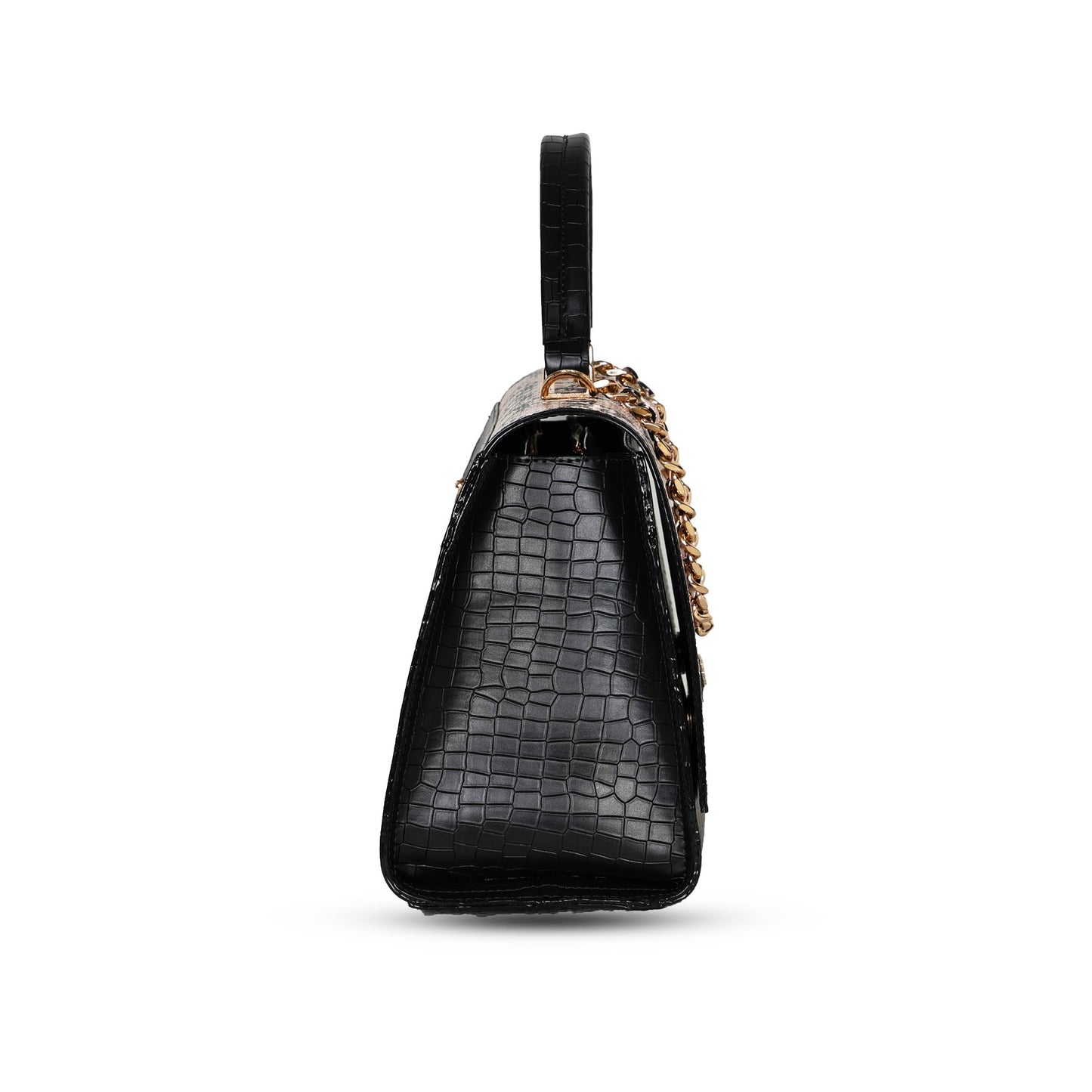 Medusa Luxury Snake & croco Satchel - Cream