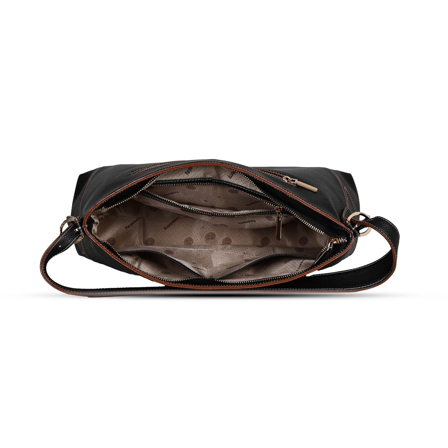Helen Vintage Shoulder Bag - Black