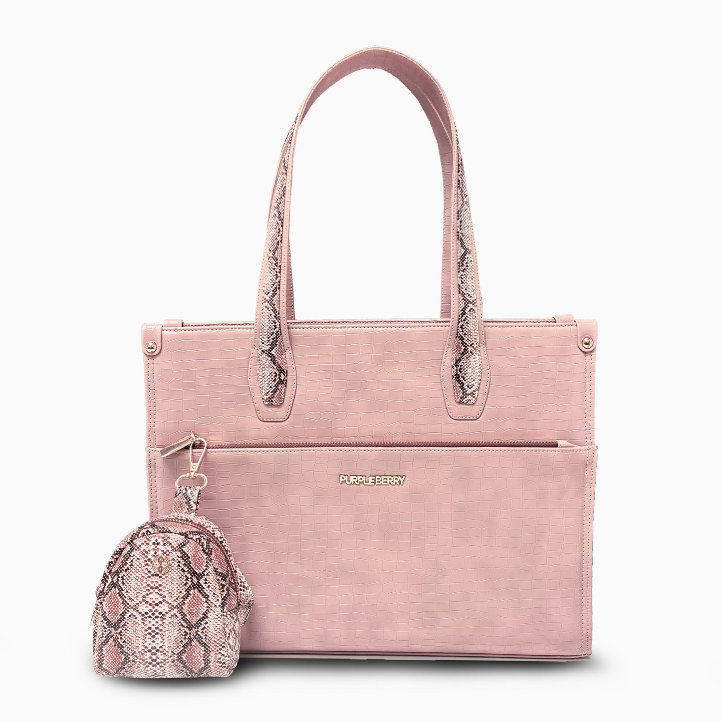 Ada Croco Premium Handbag - Pink