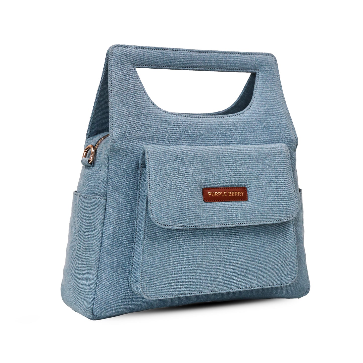 Hera Structured Handbag - Light Blue