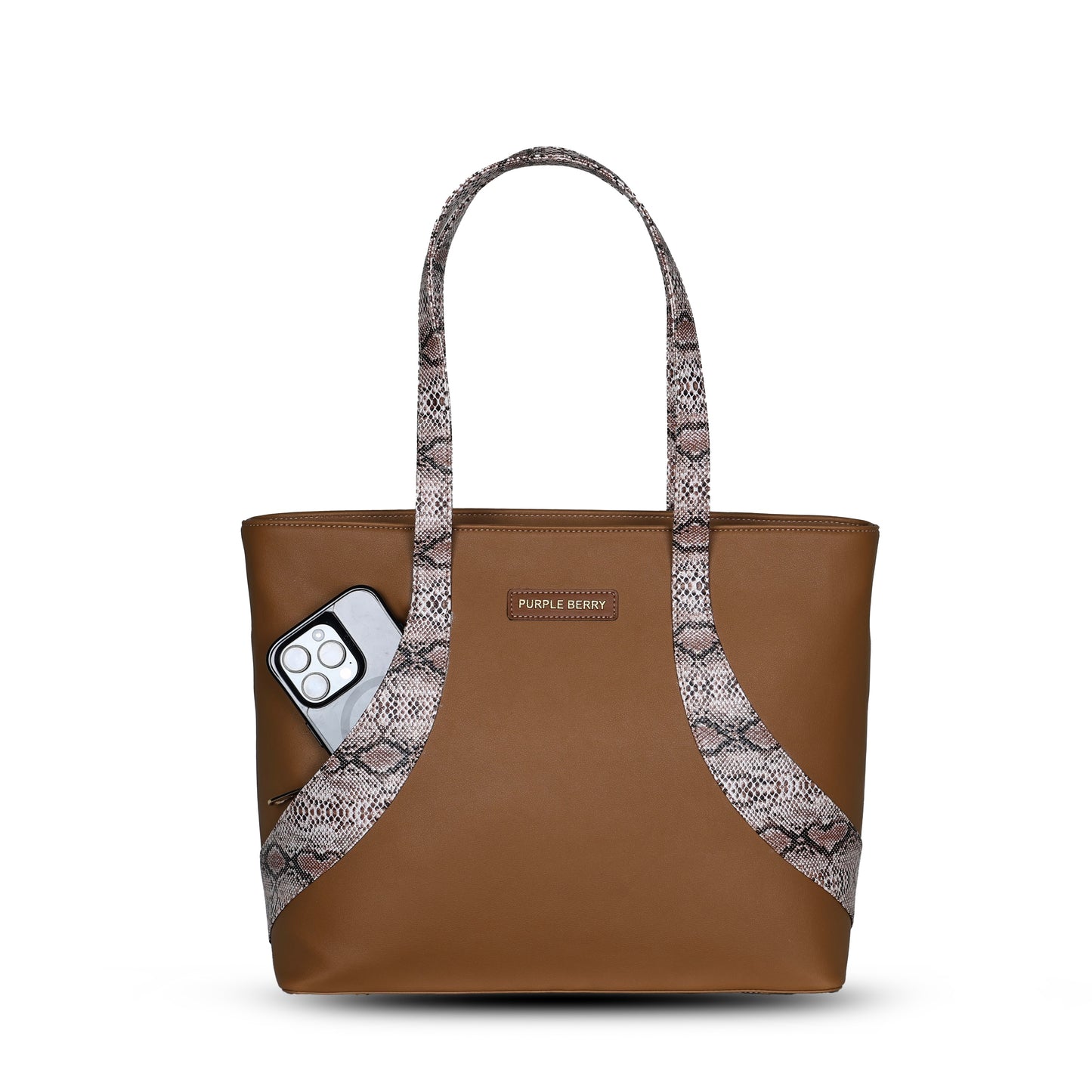 Mirum Structured Handbag- Mocha Mousse