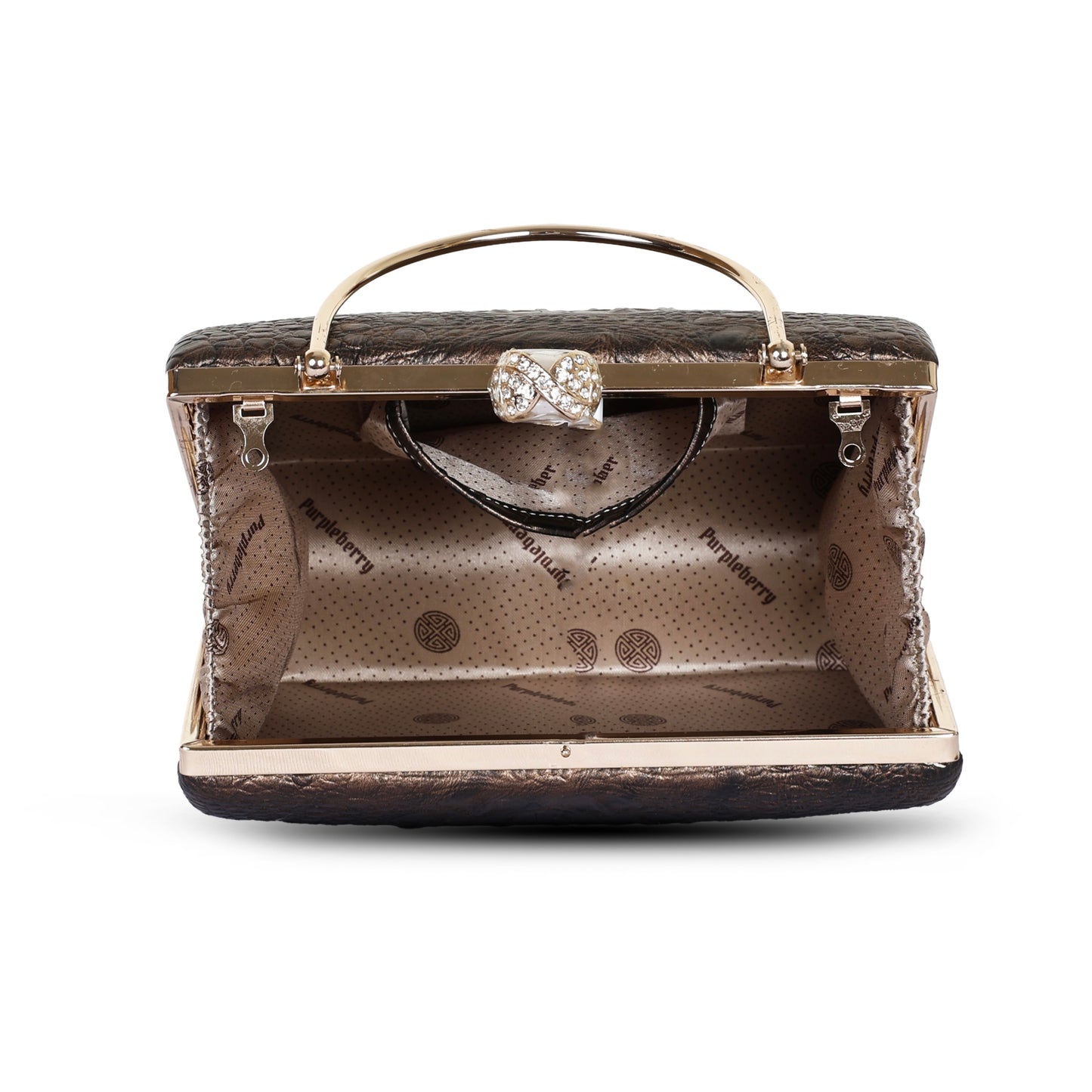 Yasmin Party Clutch - Chocolate