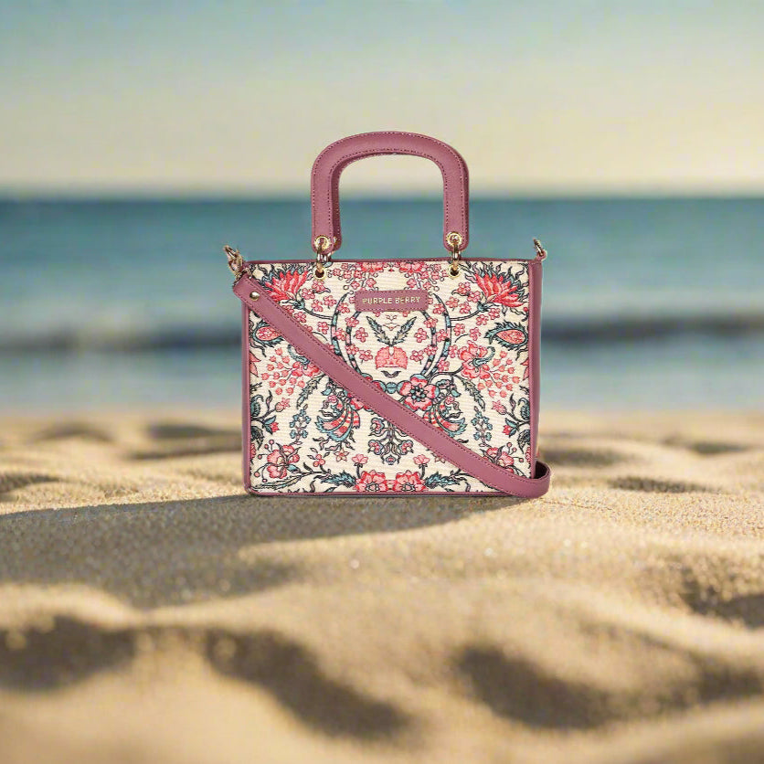 Lucy Mini Tote | Sling Bag - Pink