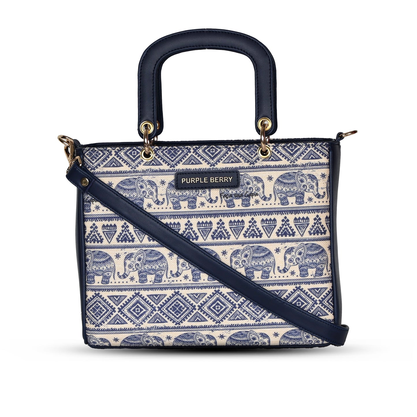 Lucy Mini Tote | Sling Bag - Dark Blue