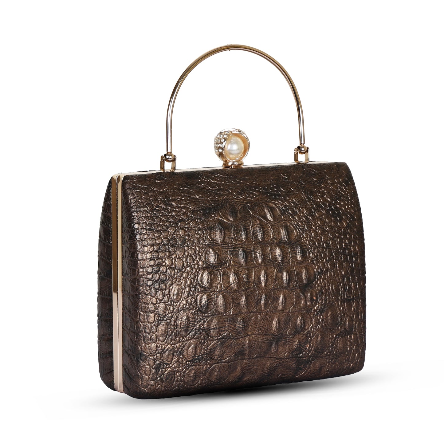 Yasmin Party Clutch - Chocolate