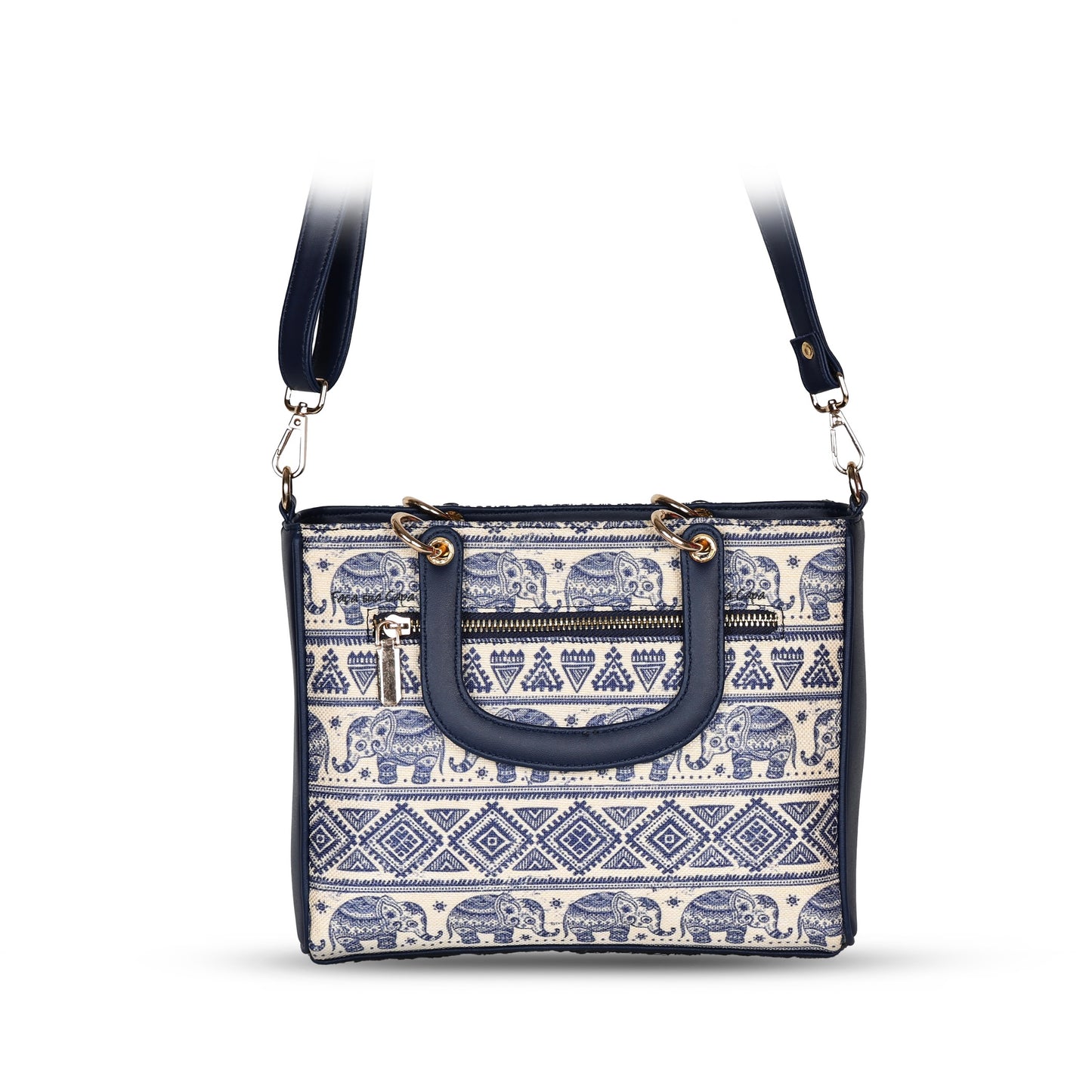 Lucy Mini Tote | Sling Bag - Dark Blue
