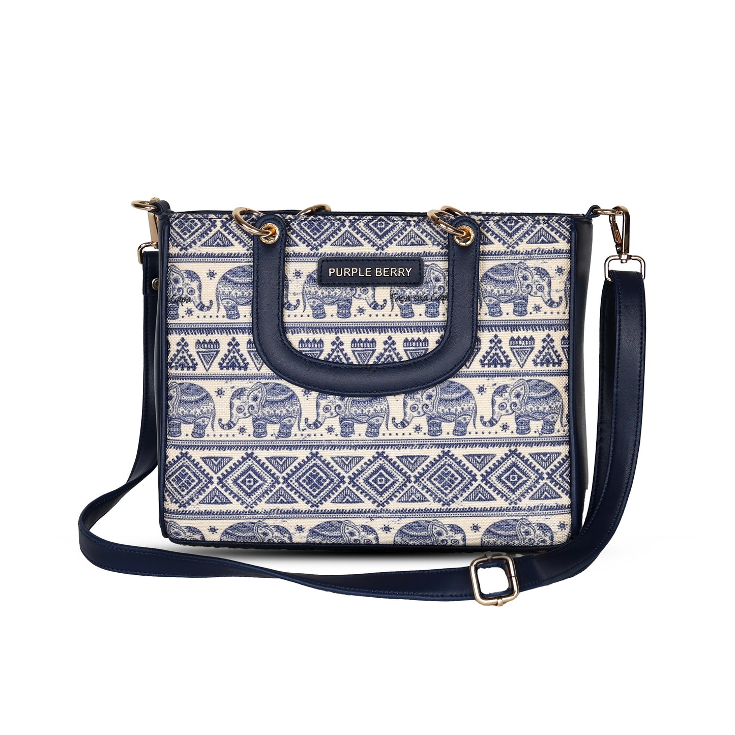 Lucy Mini Tote | Sling Bag - Dark Blue