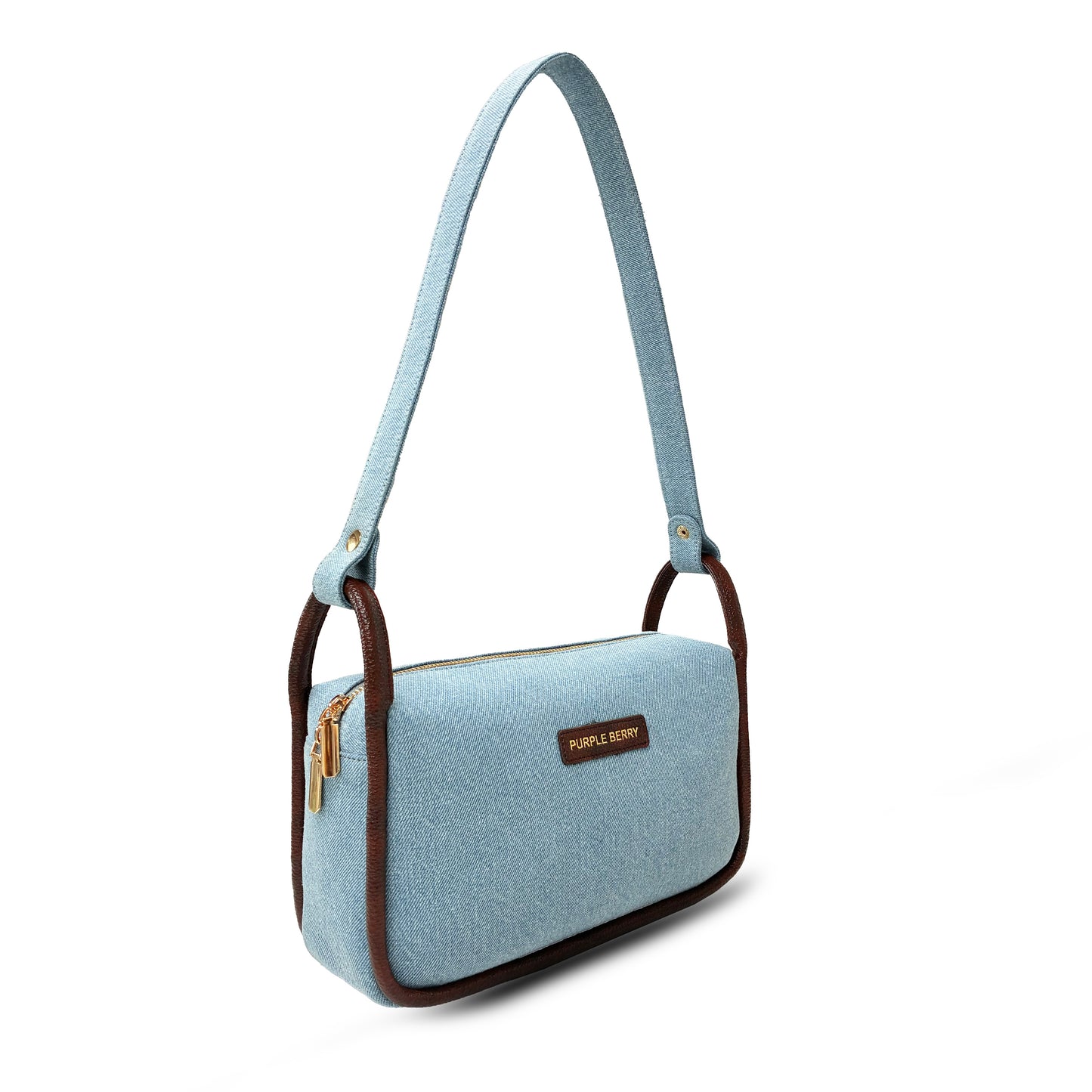 Luxe Denim shoulder bag - Light Blue