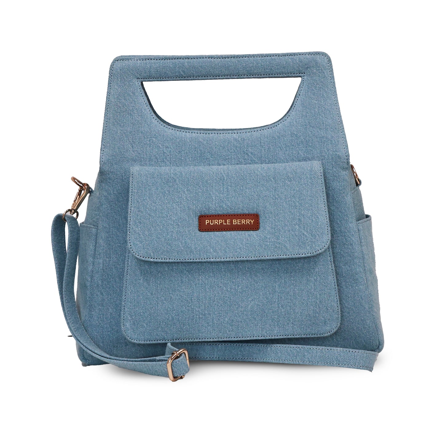Hera Structured Handbag - Light Blue