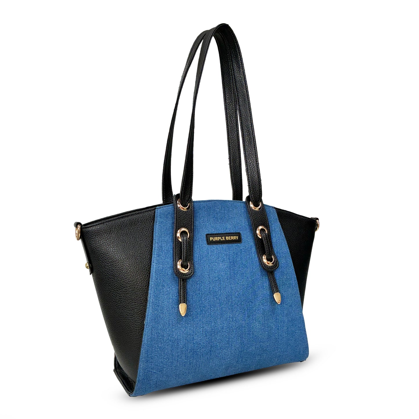 Lotus Premium Denim handbag - Black