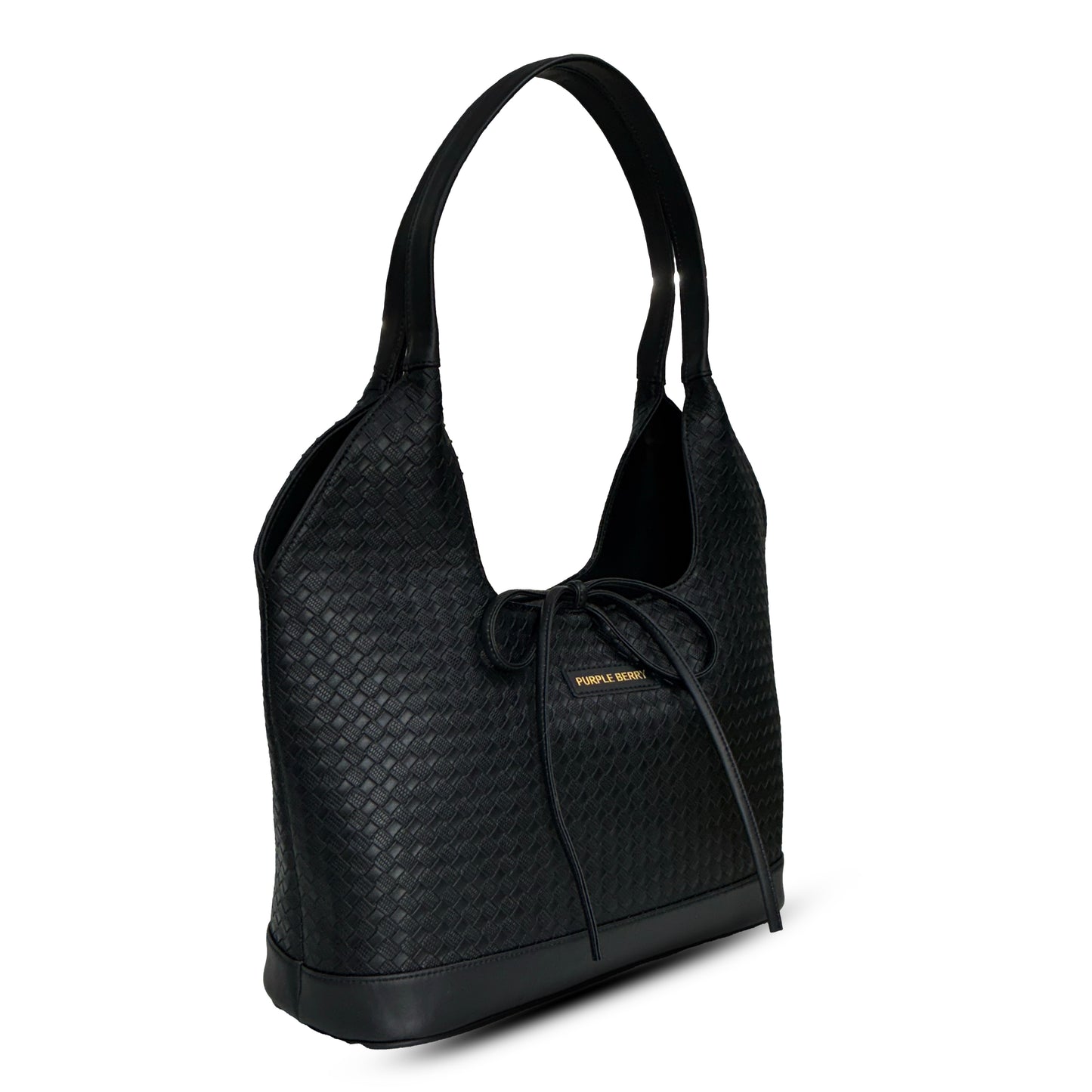 Queen textured handbag - Black