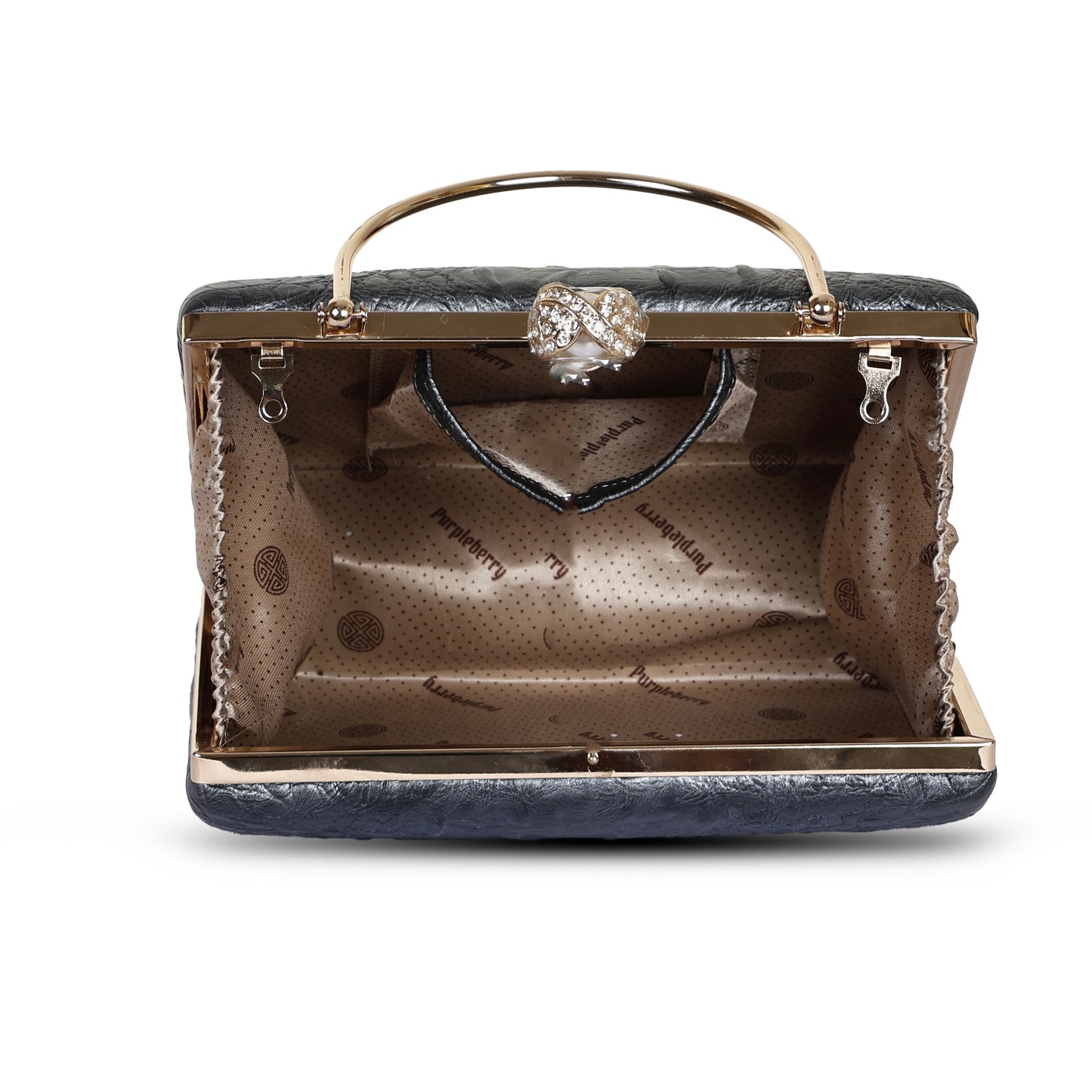 Yasmin Party Clutch - Storm Cloud
