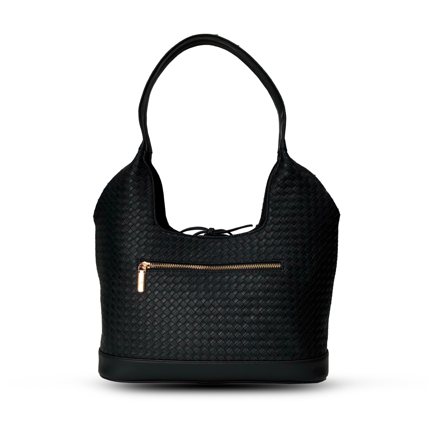 Queen textured handbag - Black