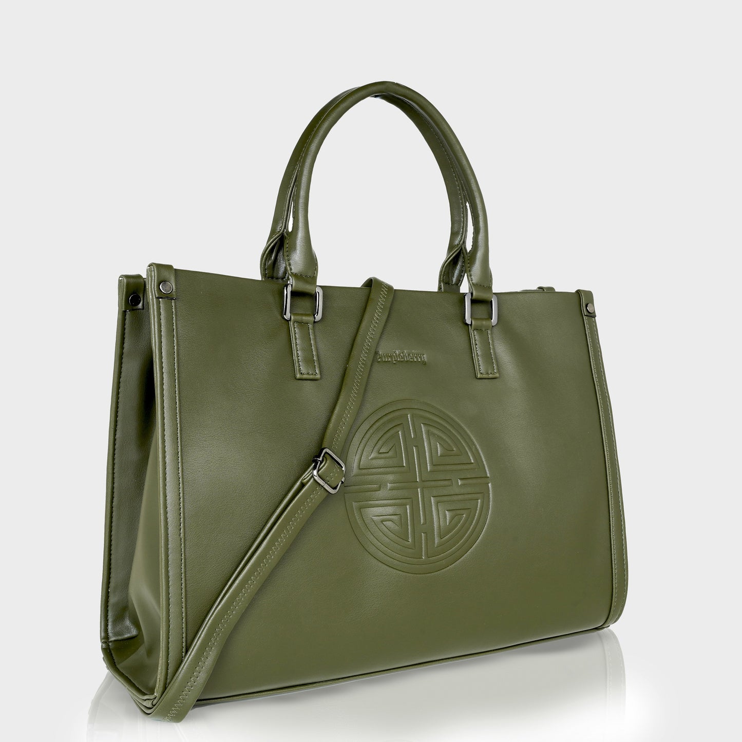 Antheia Office Tote Bag Bottle Green