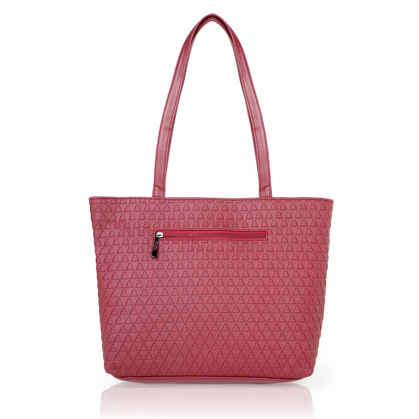 Doris Textured Handbag - Wine