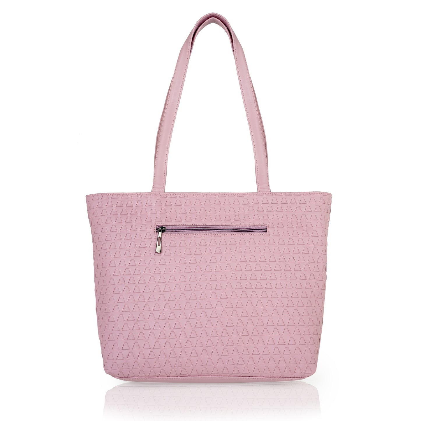 Doris Textured Handbag - Light Pink