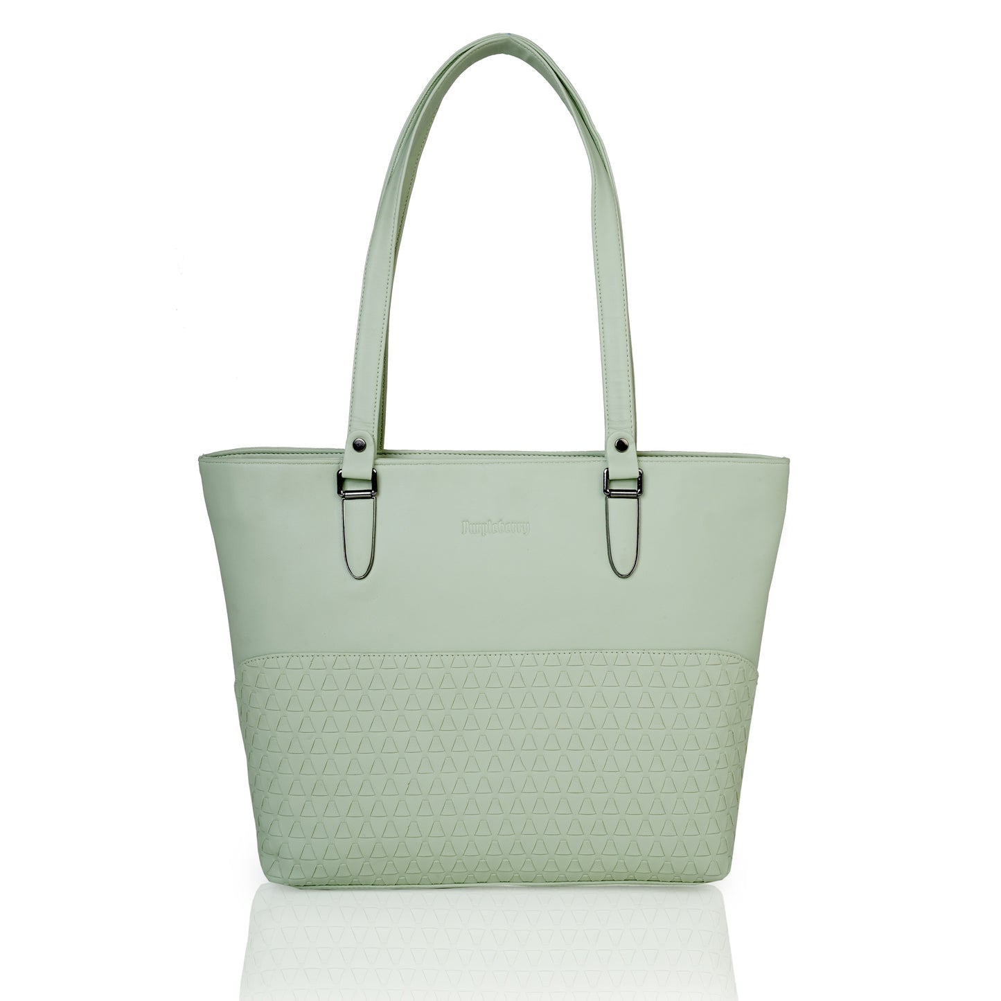Doris Textured Handbag - Light Green