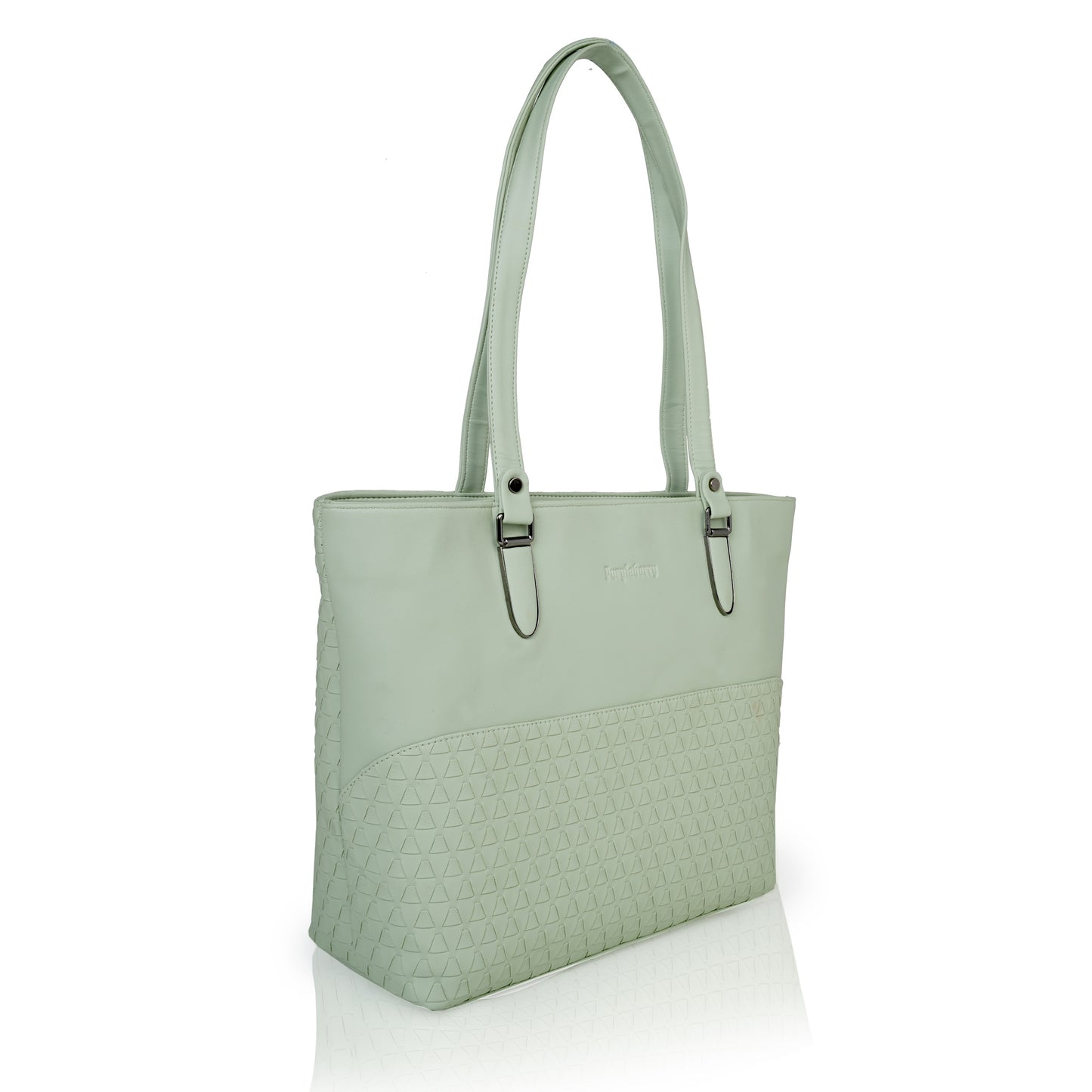Doris Textured Handbag - Light Green
