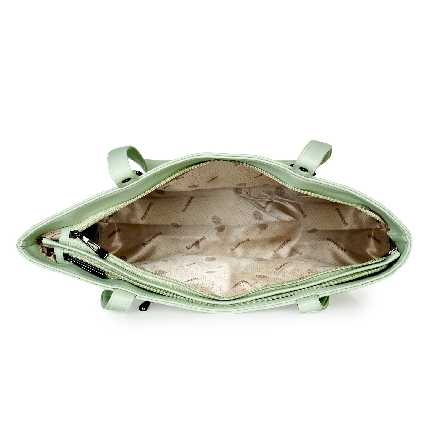 Doris Textured Handbag - Light Green