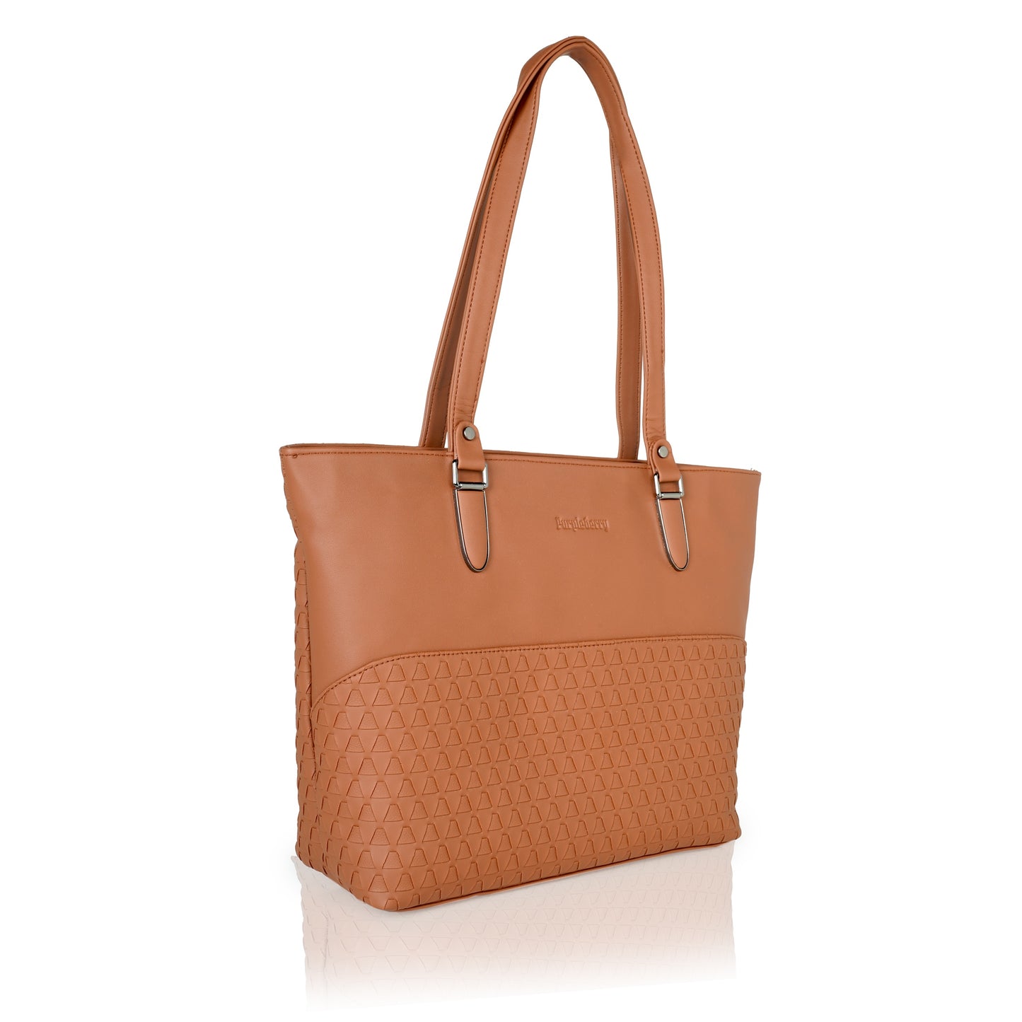 Doris Textured Handbag - Tan