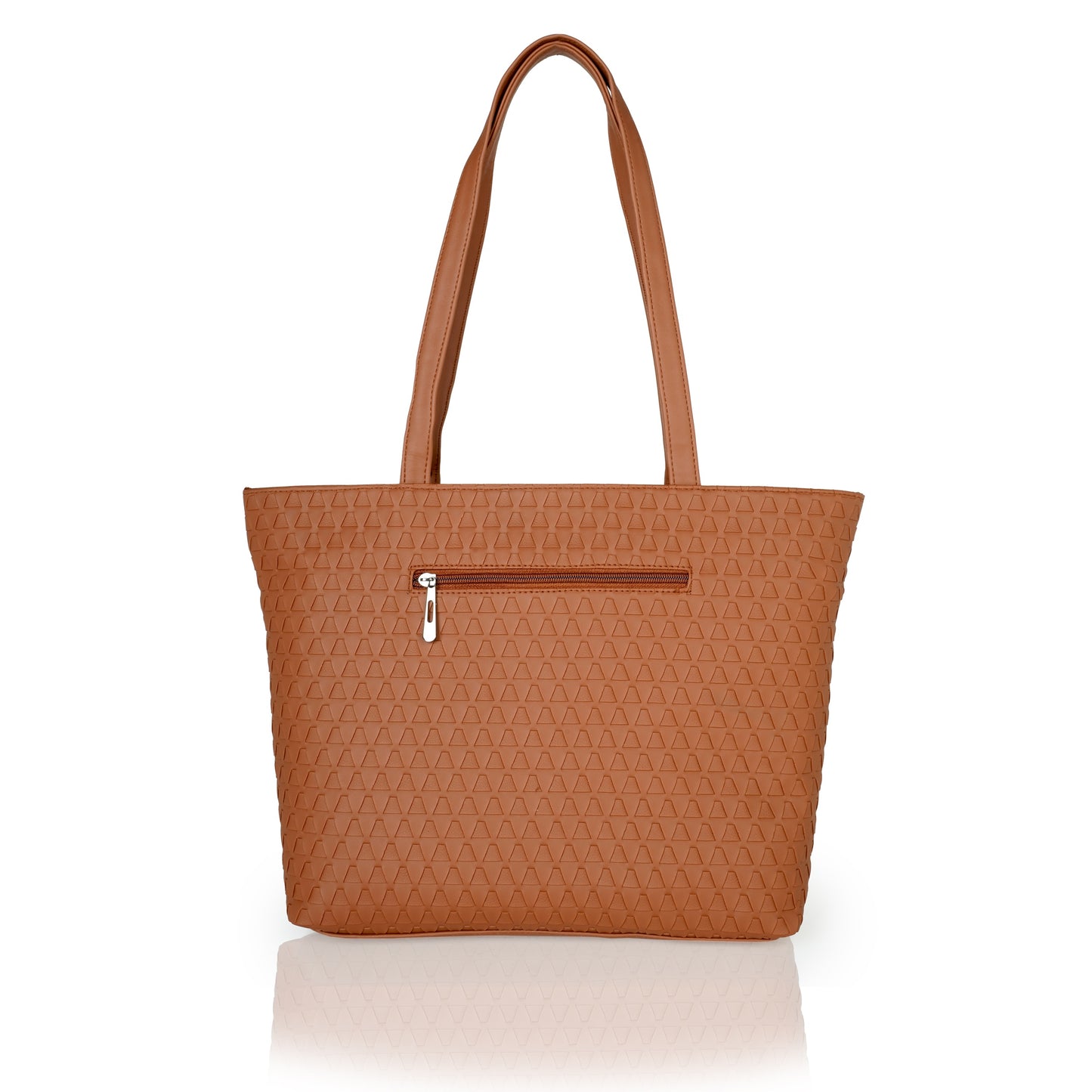 Doris Textured Handbag - Tan
