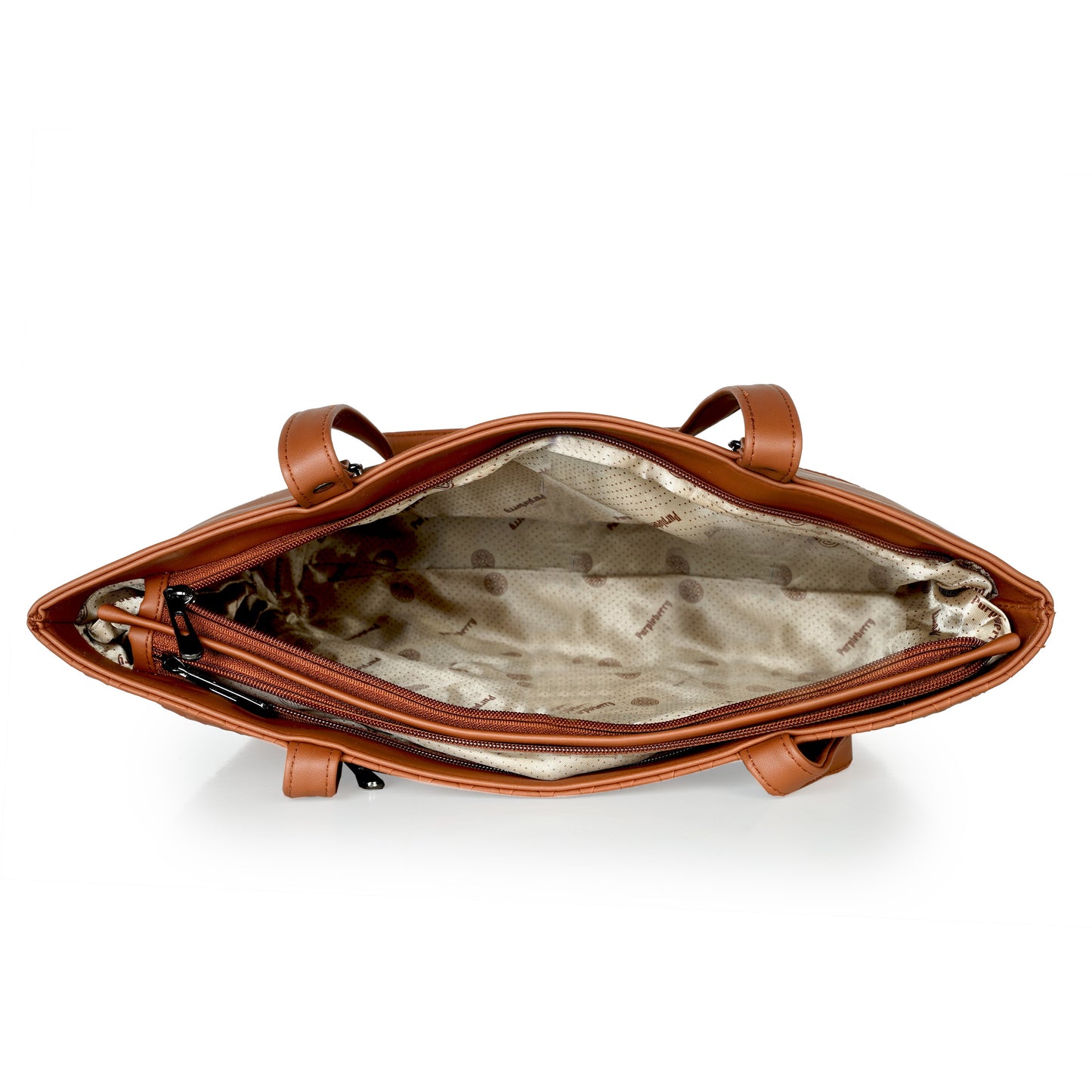 Doris Textured Handbag - Tan
