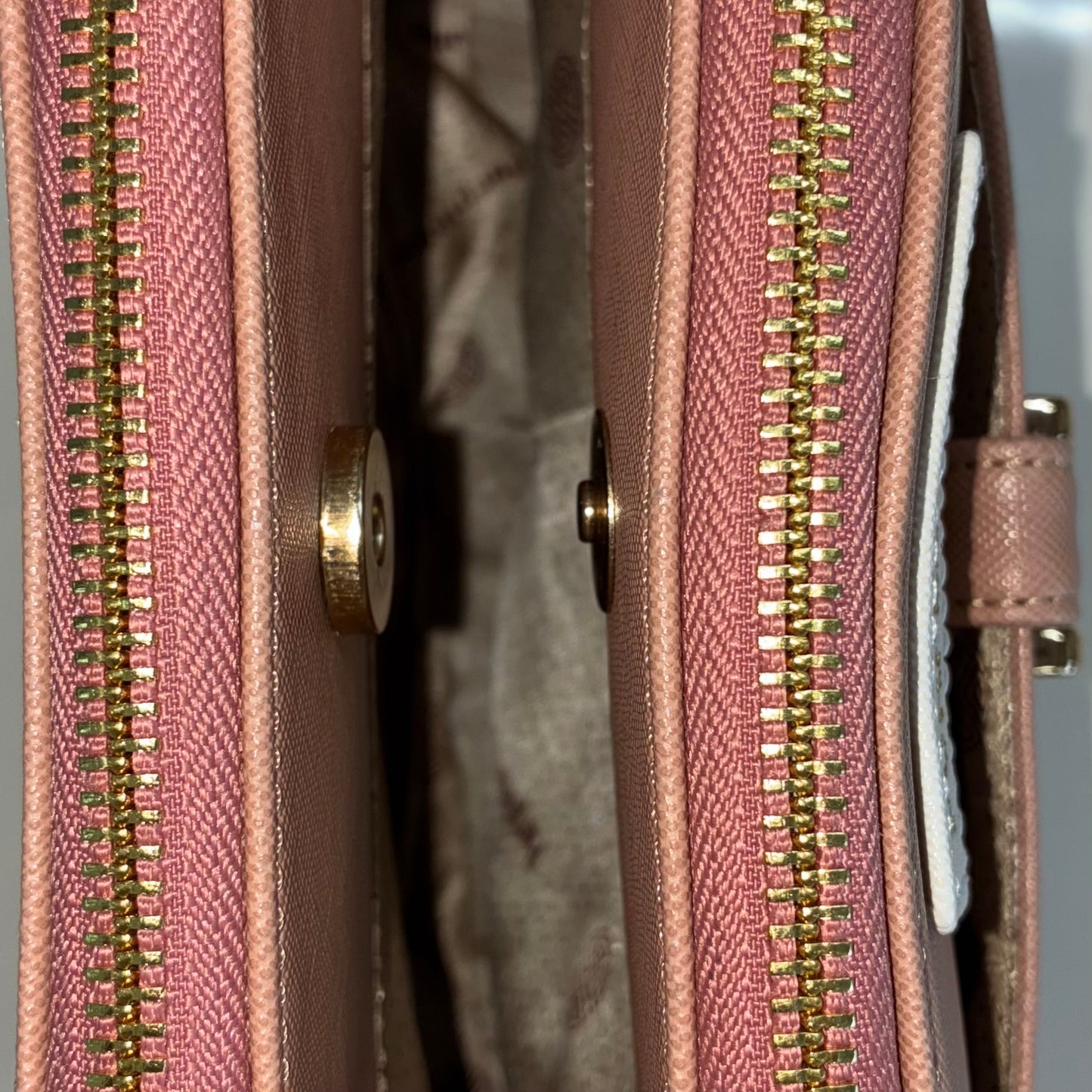 Ariana Cross Stitch Sling Bag - Mocha Blush