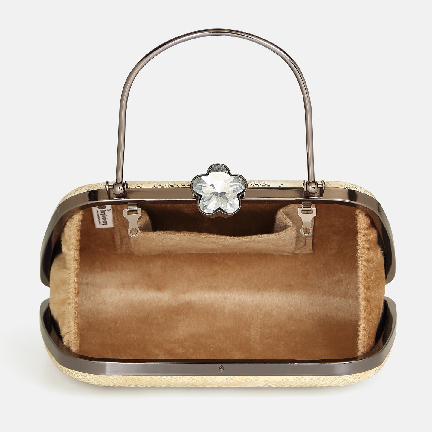 Tashvi Peach Creamy Clutch