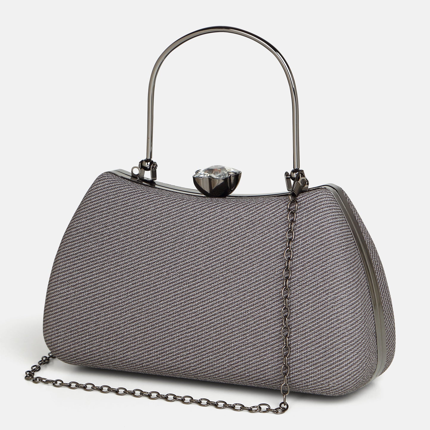 Bella Lava Grey Clutch