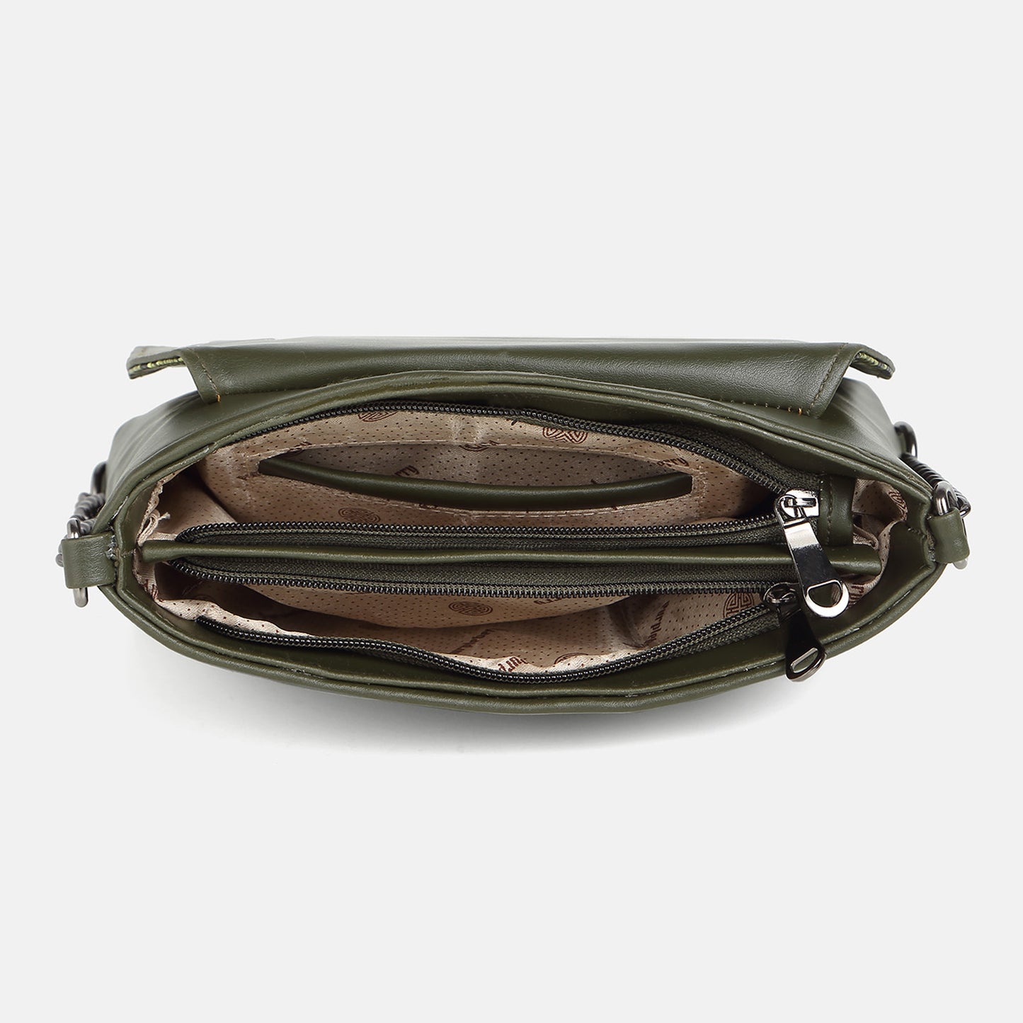 Cassie Army Green Snake print Sling