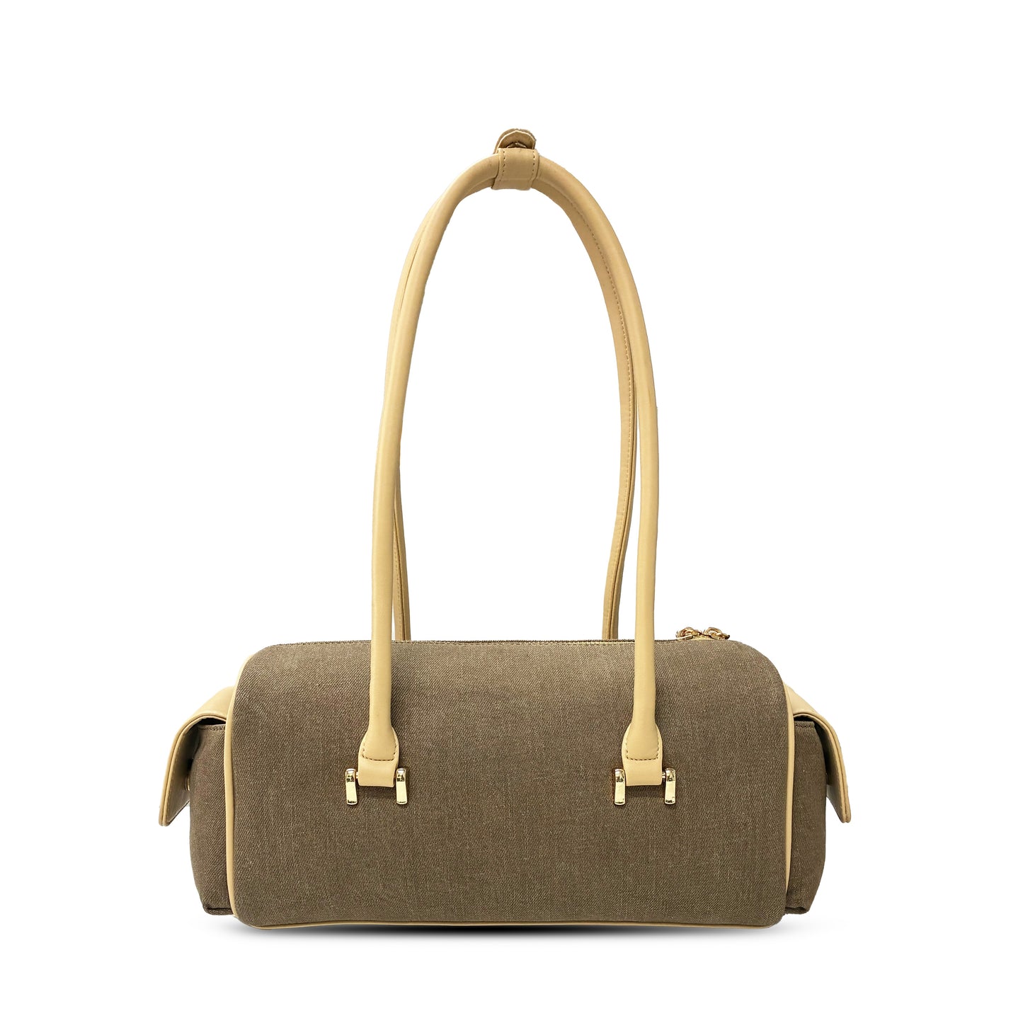 Serene Denim Shoulder bag - Mocha mousse