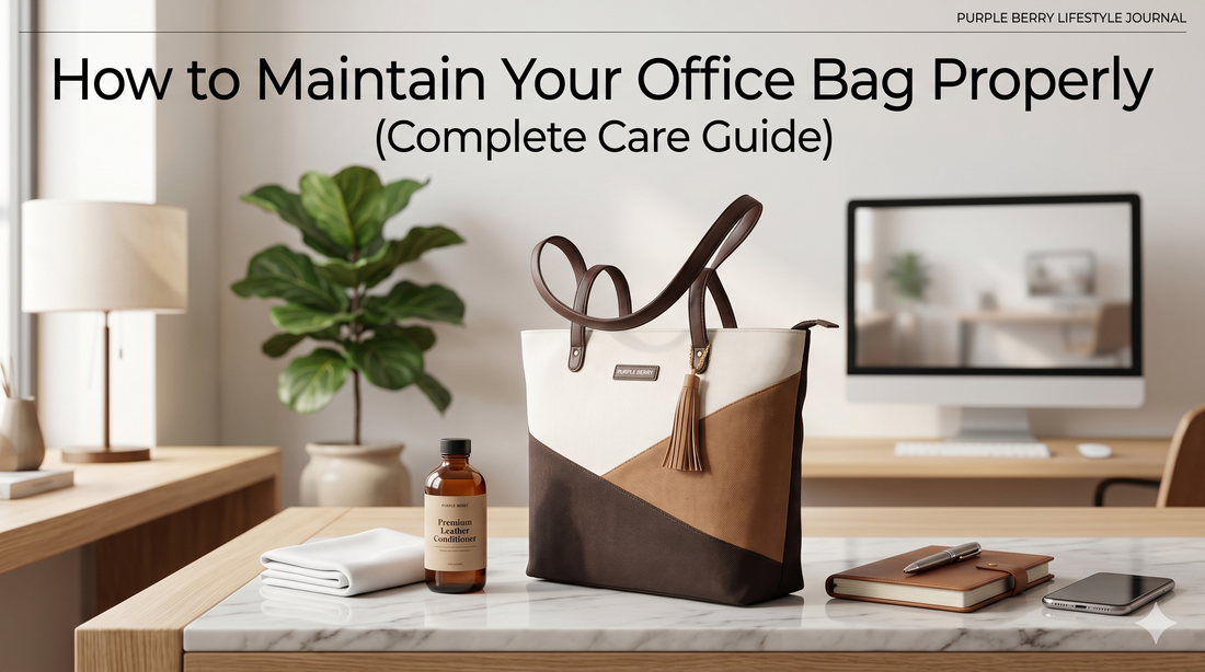 How to Maintain Your Office Bag Properly (Complete Care Guide)