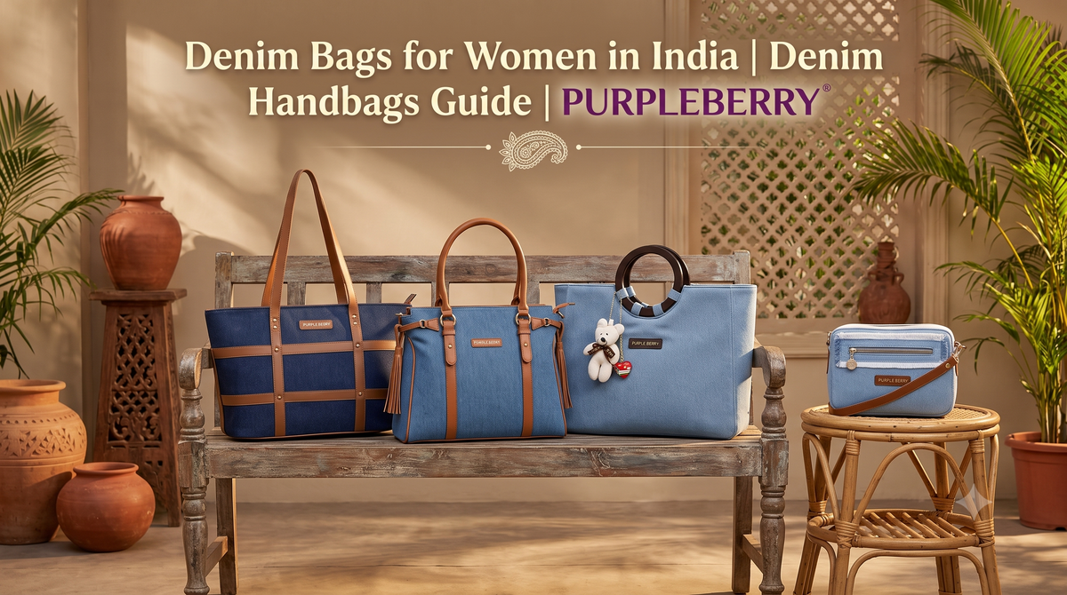 Denim Bags for Women in India | Denim Handbags Guide | PURPLEBERRY