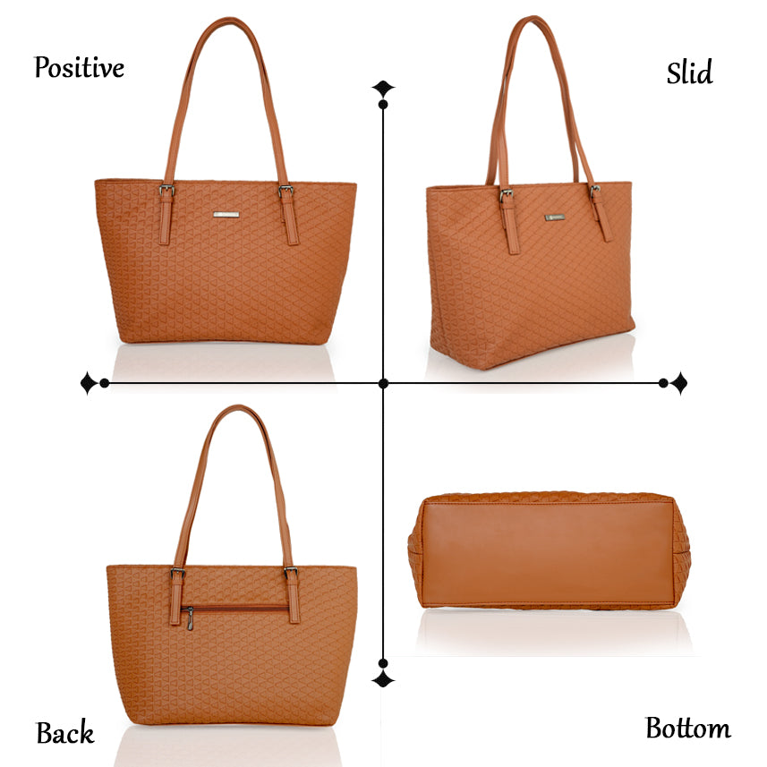 Iris Tote Bag Caramal Brown