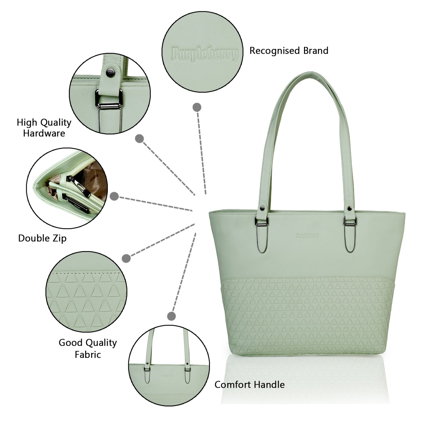 DORIS Handbag Tea Green