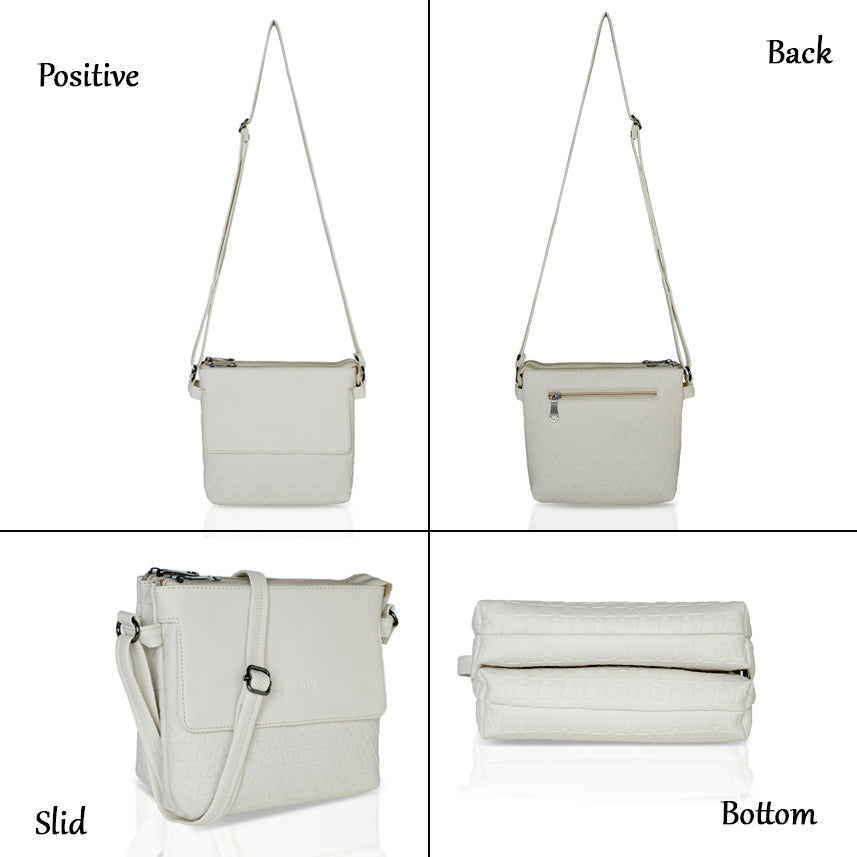 Oliver Sling Bag Pearl White