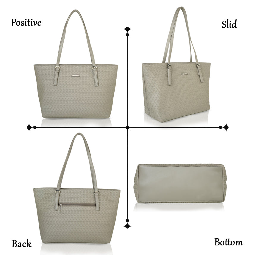 Iris Tote Bag Mushroom Grey